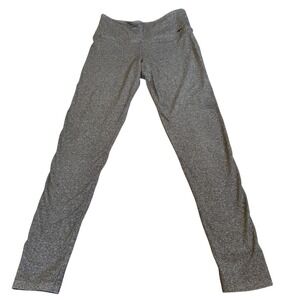 Victoria's Secret PINK Yoga Leggings Heather Gray Foldover Waist M stretchy